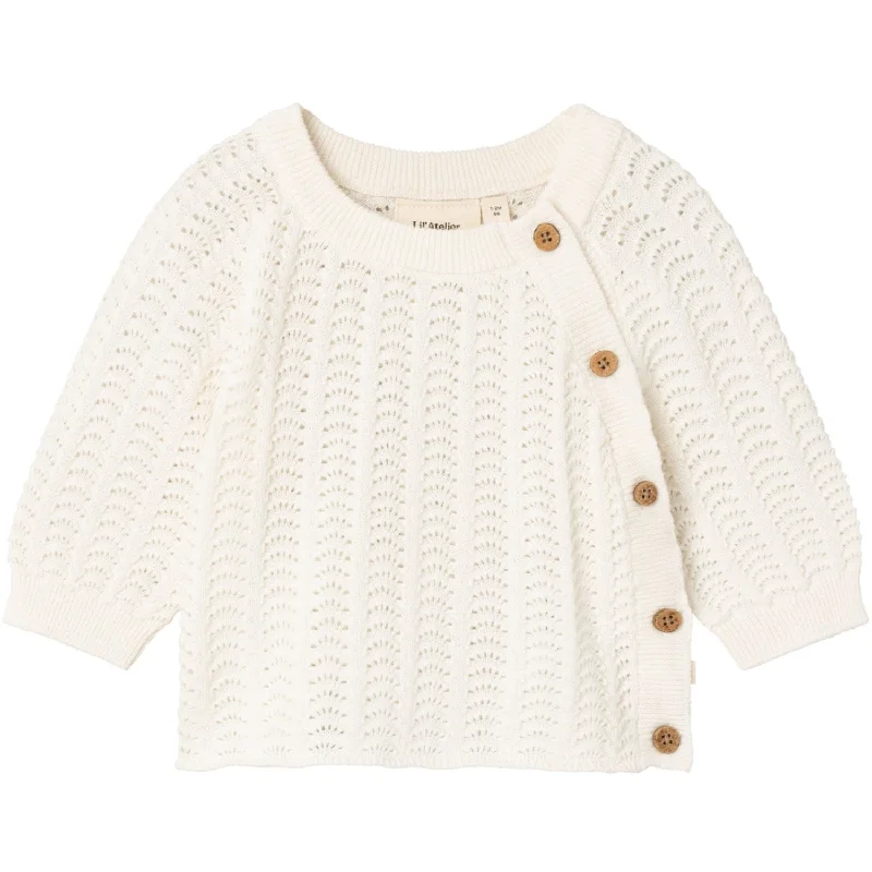 Knit LooseLil'Atelier Coconut Milk Johanna Wrap Knit