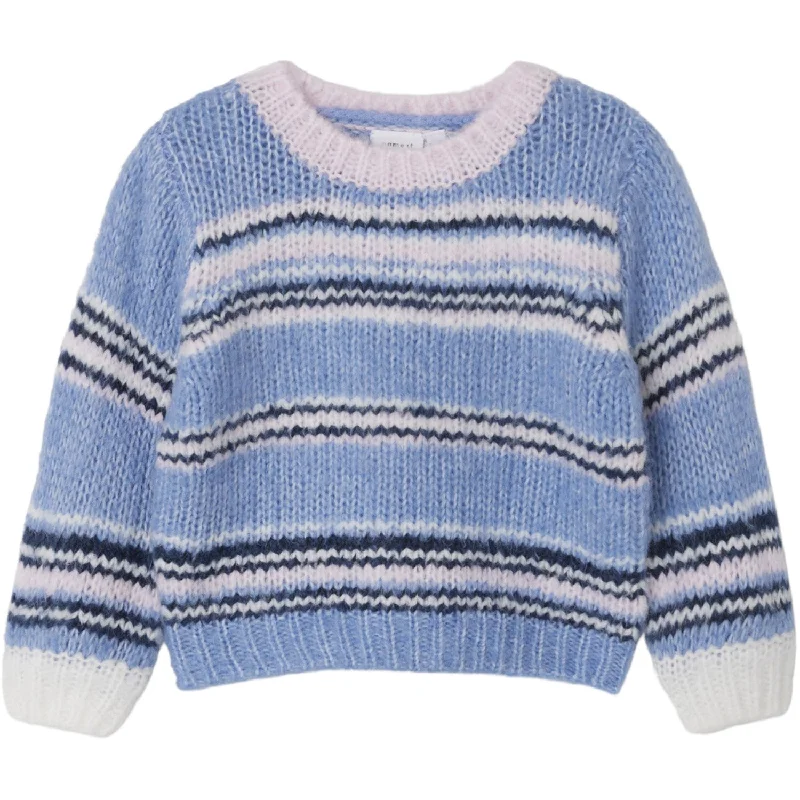 Knitted Round NeckName It Endless Sky Kisine Knit Blouse