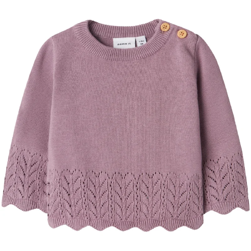 Knit Short SleeveName It Elderberry Timie Knit Blouse