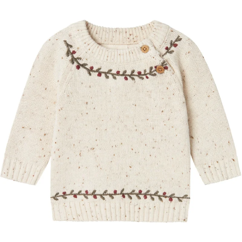 Knitted FineLil'Atelier Turtledove Galto Rio Knit Blouse