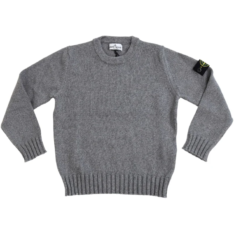 Knit VestStone Island Melange Dark Grey Knitwear