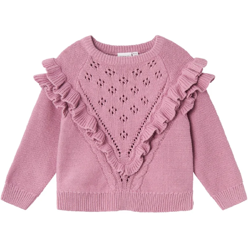 Knitted PulloverName It Mauve Orchid Rilisa Knit Blouse