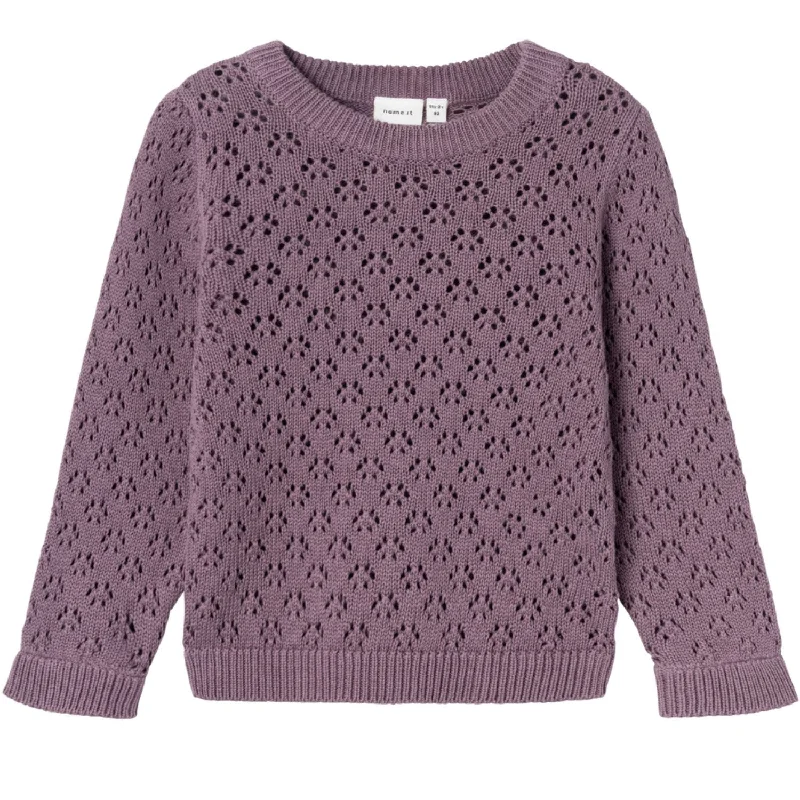 Knitted LaceName It Arctic Dusk Nasigne Knit Blouse