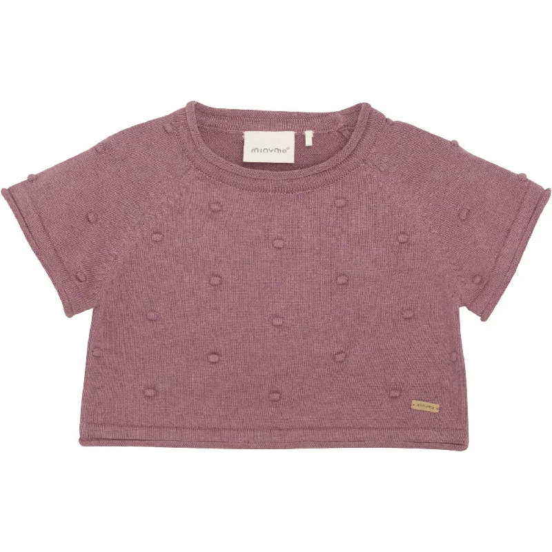 Knit FittedMinymo Deco Rose Slipover Knit Top