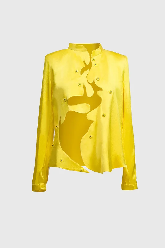 Ant Shirt - Lemon YellowBamboo Shirts