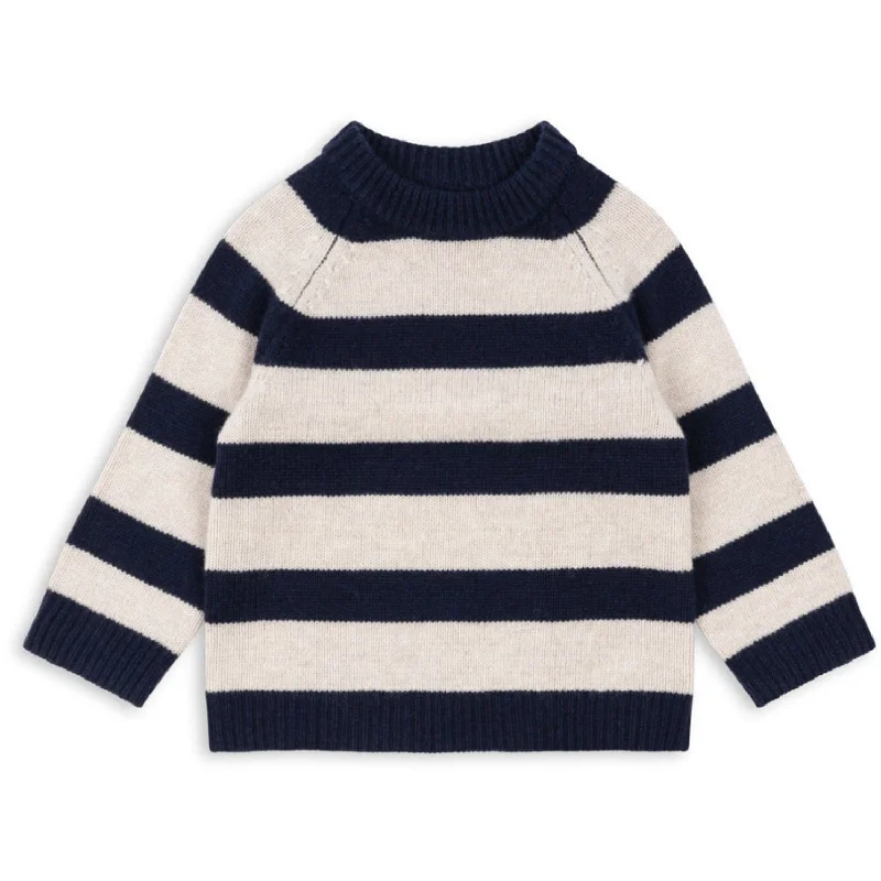 Knitted CardiganKonges Sløjd Captain'S Blue Vitu Knit Blouse