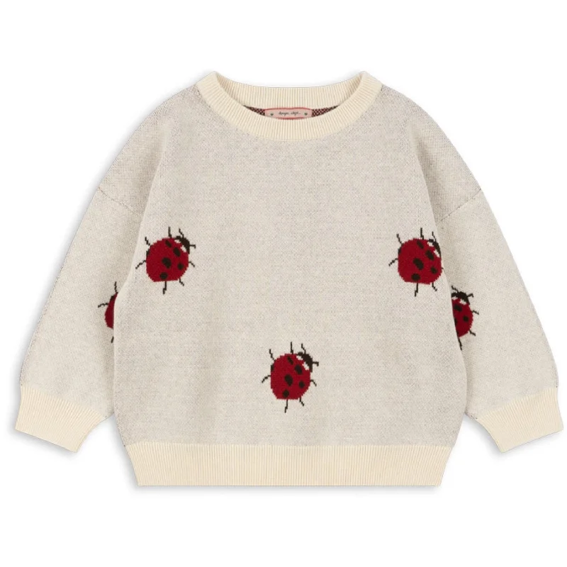 Knitted TeeKonges Sløjd Ladybug Lapis Knit Blouse