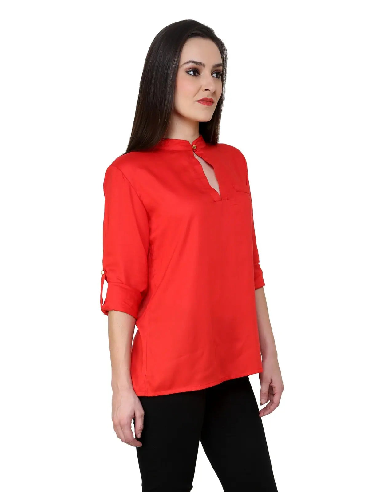 Shirt Top-PKT3006RED-XSDenim Shirts