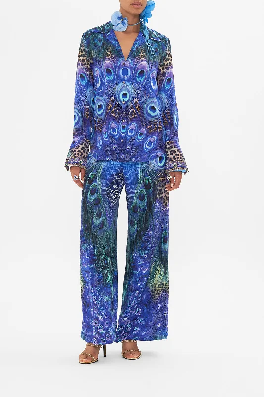 PYJAMA SHIRT PEACOCK ROCKFringed Shirts