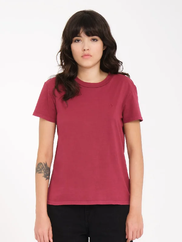 Solid Stone T-shirt - WINEZippered T-Shirts