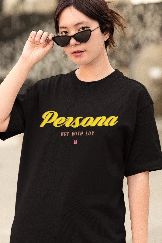 Persona- Boy with Luv: BTS - HALF-SLEEVE T-SHIRTSMesh T-Shirts