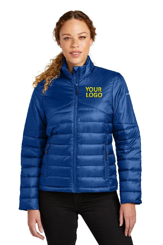 Casual JacketsEddie Bauer Ladies Custom Quilted Jackets, Cobalt Blue