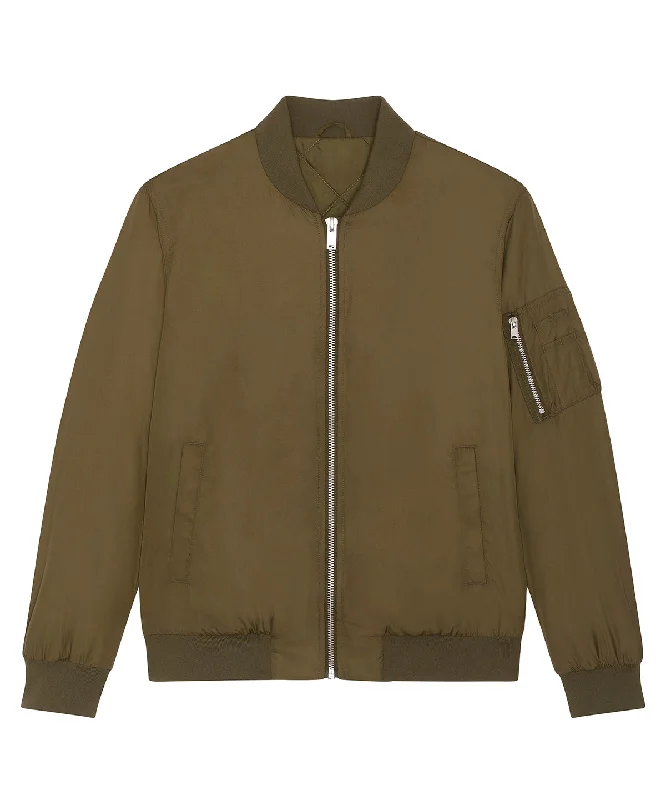 Sheer JacketsBritish Khaki - Bomber jacket with metal details (STJU844)