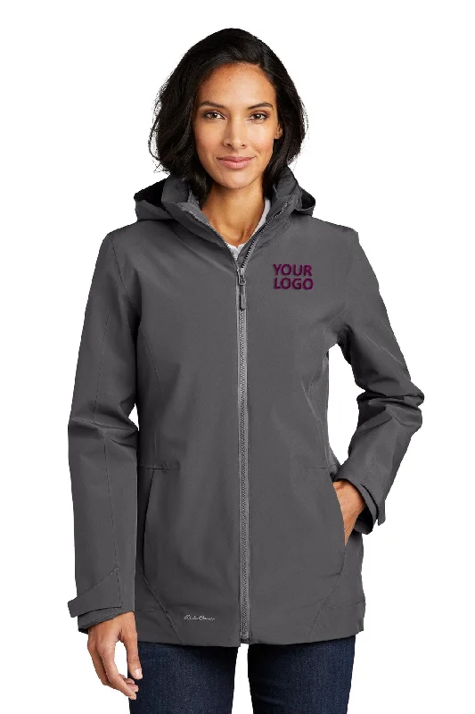 Limited Edition JacketsEddie Bauer Ladies WeatherEdge Custom 3-in-1 Jackets, Grey Steel/ Metal Grey