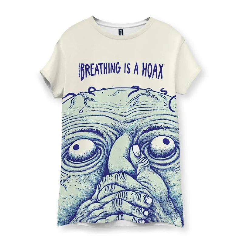 Breathing is a Hoax Women's T-ShirtLace-Up T-Shirts