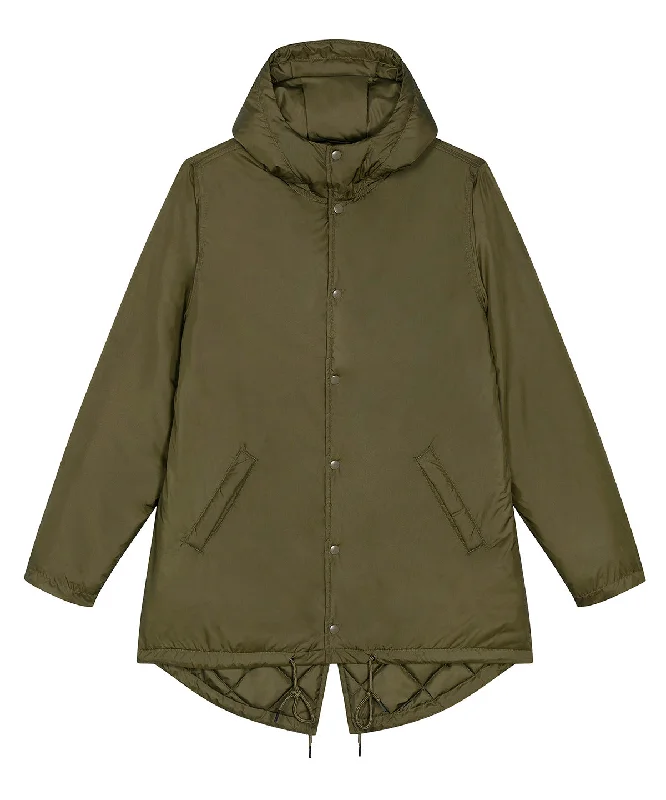 Windproof JacketsBritish Khaki - Unisex padded parka jacket (STJU841)