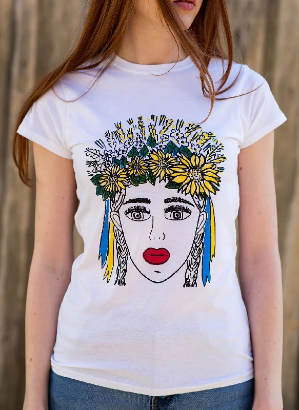 T-SHIRT #STANDWITHUKRAINEFringed T-Shirts