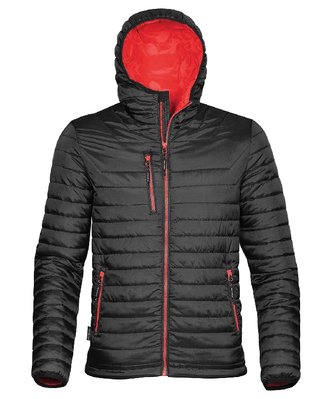 Painted JacketsBlack/True Red - Gravity thermal shell