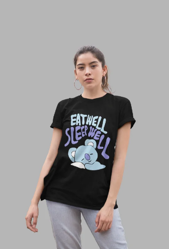 Eat well Sleep Well- Koya Regular Fit T-SHIRTSBamboo T-Shirts