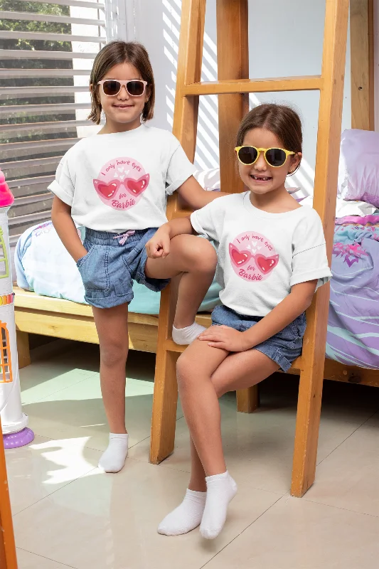 Barbie Gaze Printed T-shirt for girlRelaxed Fit T-Shirts