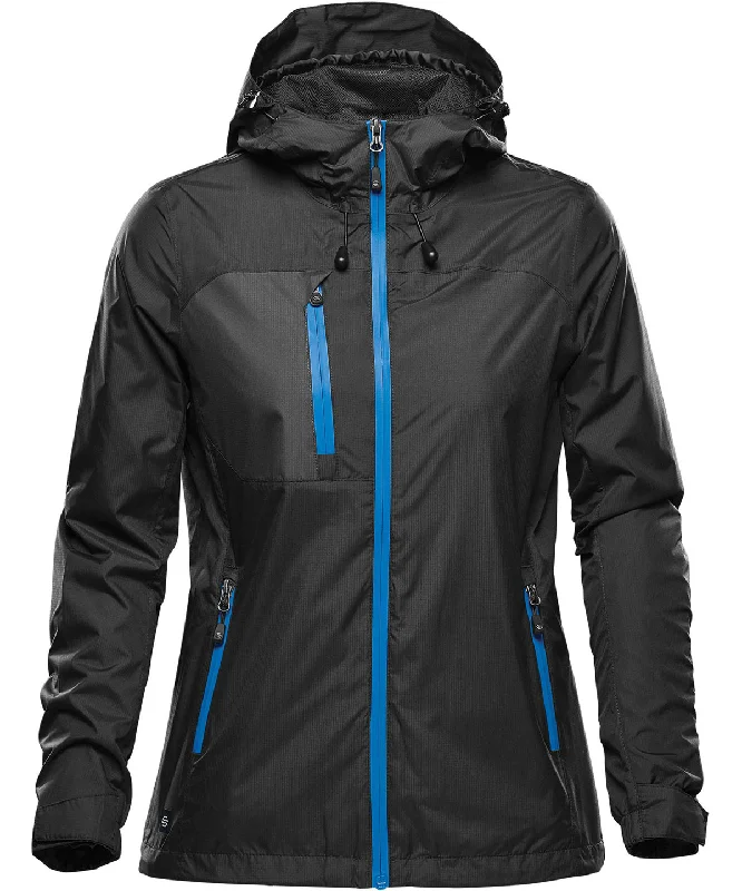 Track JacketsBlack/Azure Blue - Women's Olympia shell