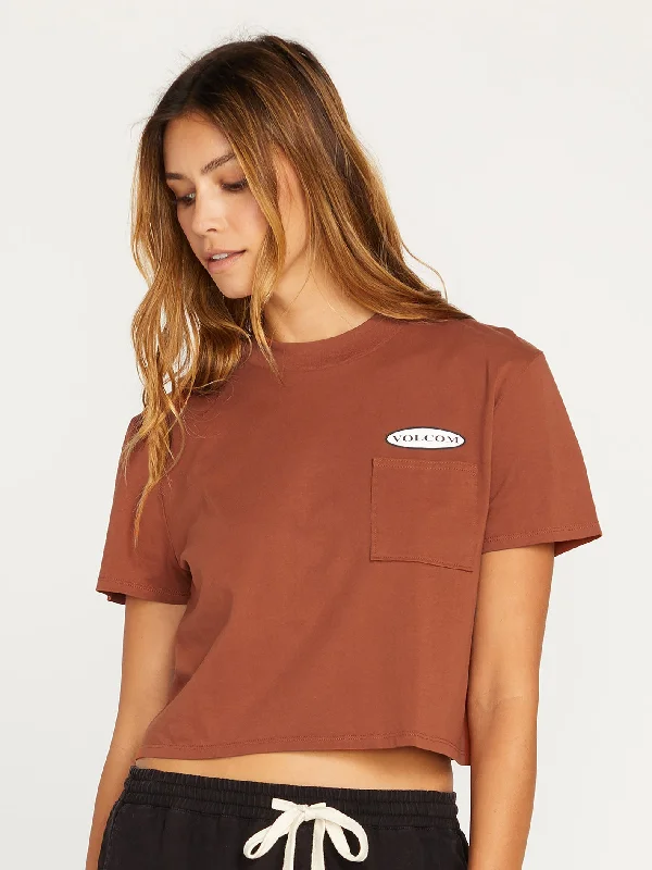 Pocket Dial T-shirt - DARK CLAYRuffled T-Shirts