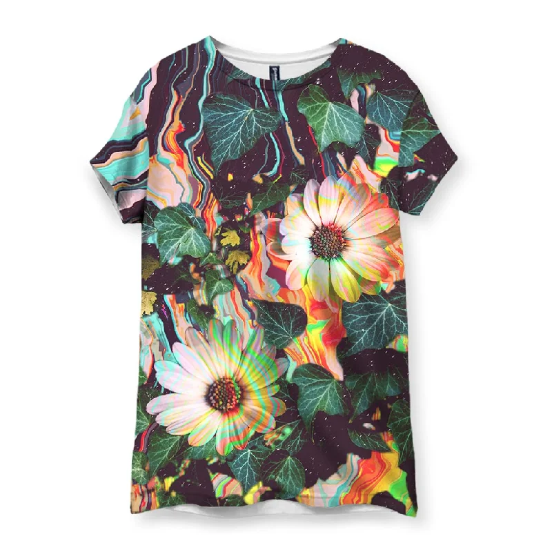 Floral Glitch Women's T-ShirtSheer T-Shirts