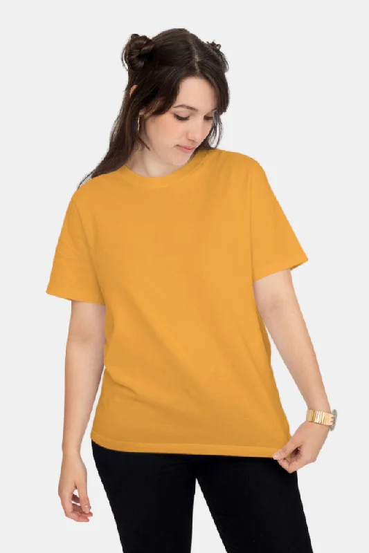 Golden Yellow T-shirt for womenEmbellished T-Shirts