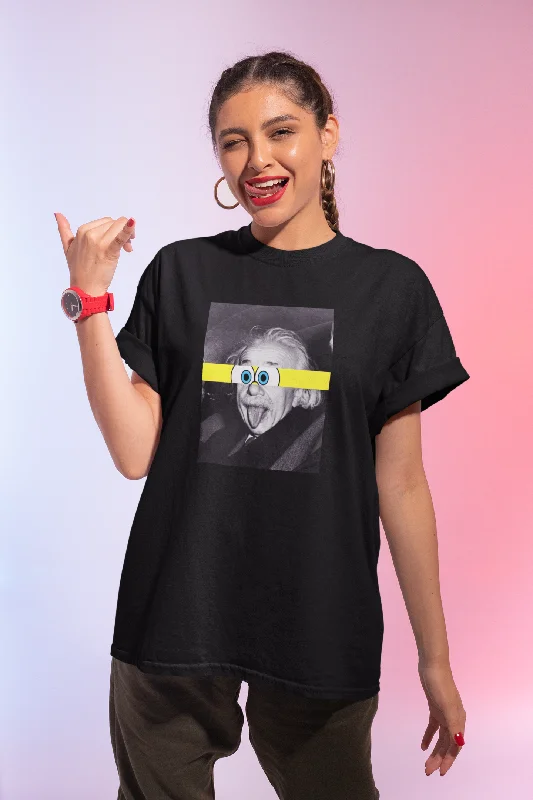 Einstein Sticks SpongeBob - Half Sleeve T-ShirtsSkateboard T-Shirts