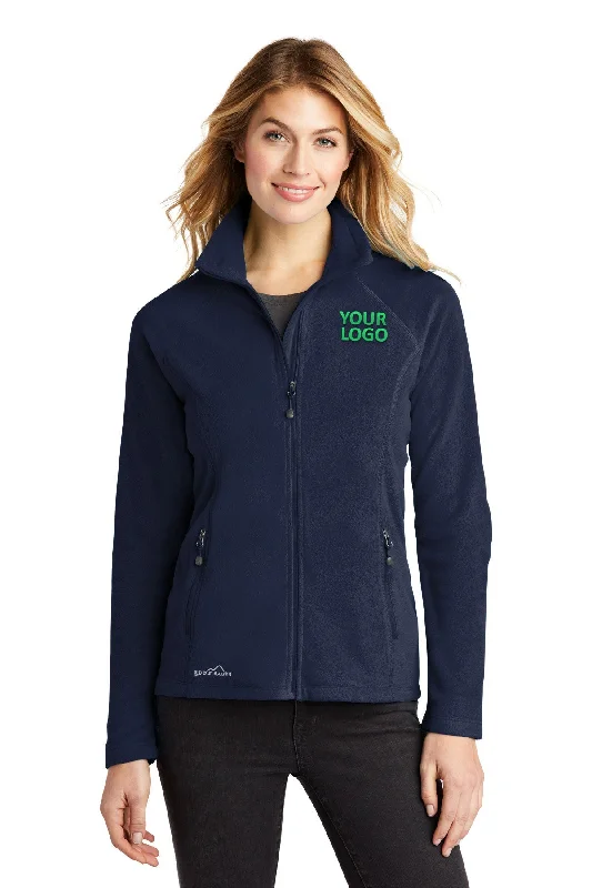 Flannel JacketsEddie Bauer Ladies Custom Microfleece Jackets, Navy