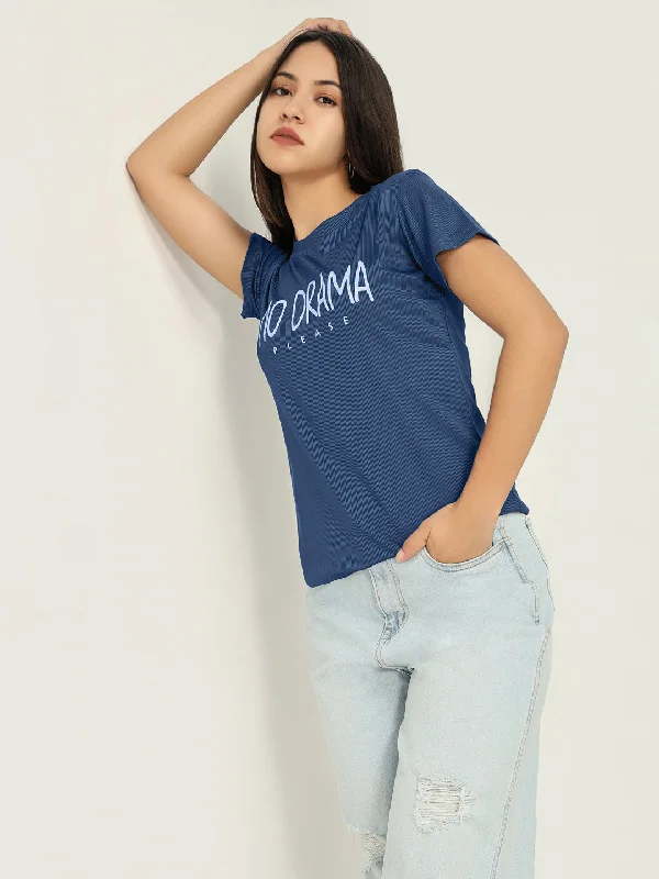 Women Graphic Blue T ShirtJersey T-Shirts