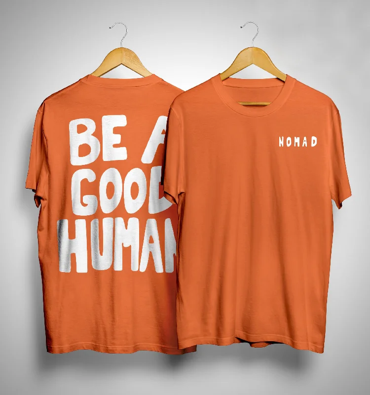 Be a good human- Nomad- Jimin (Double Sided Print):  BTS - Half Sleeve T-ShirtsVelvet T-Shirts