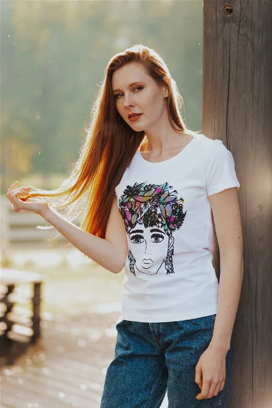 T-SHIRT FLOWER CROWN SUMMERQuick-Dry T-Shirts