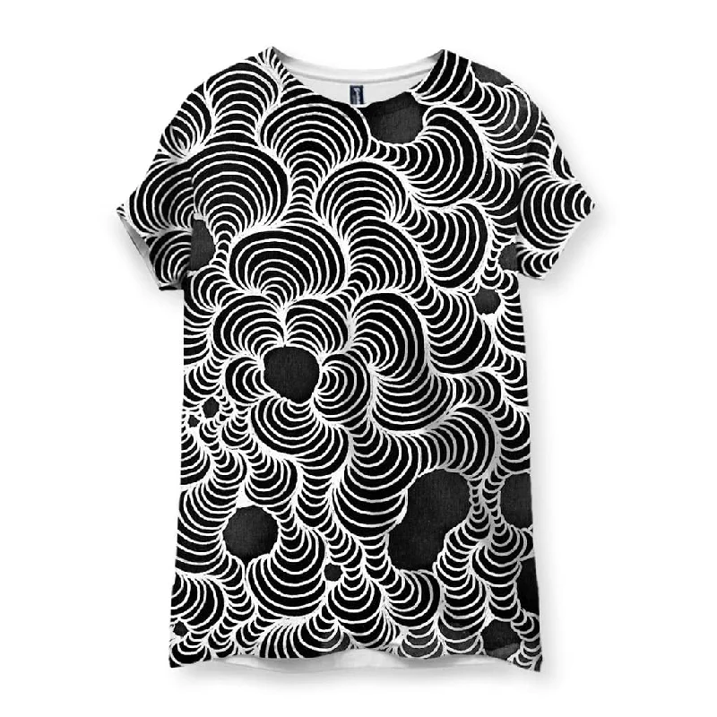 Color Wash Black & White Women's T-ShirtSports Team T-Shirts