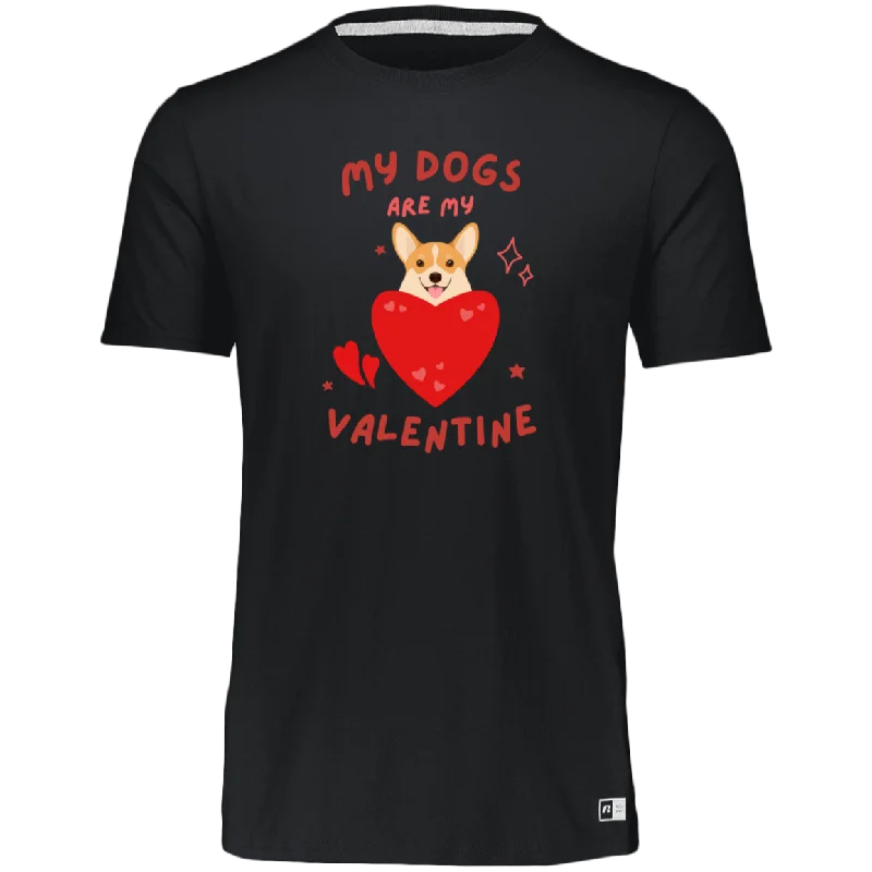 Women's Dri-Power Tee-- My Dogs Are My ValentineCropped T-Shirts