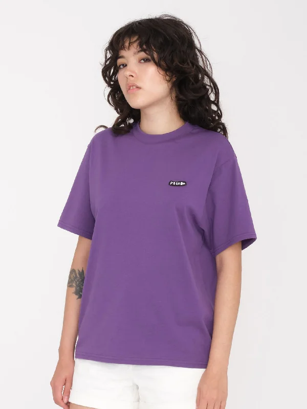 Pistol Stone T-Shirt - DEEP PURPLECotton T-Shirts