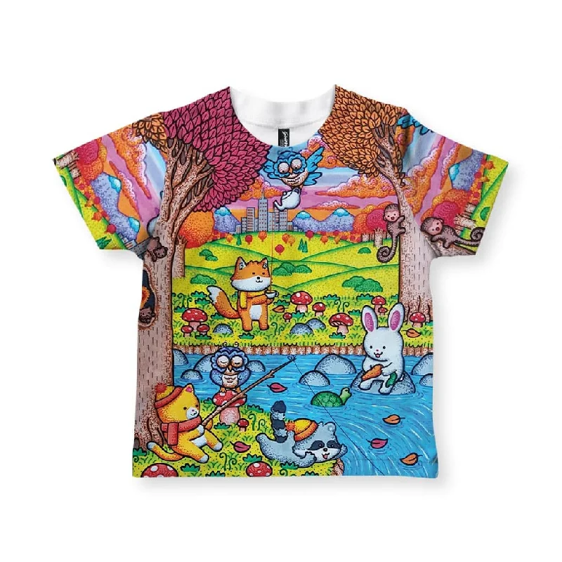 A Wonderful Fall Evening Kid's T-ShirtMesh T-Shirts