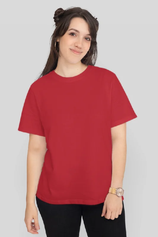 Red T-shirt for womenWaterproof T-Shirts