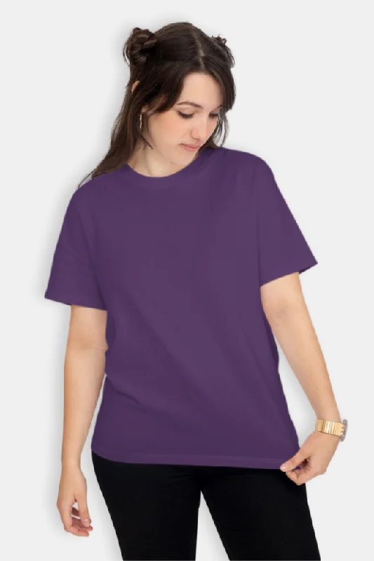 Purple T-shirt for womenFormal T-Shirts