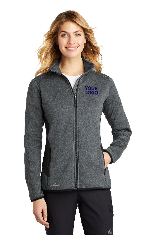 Parka JacketsEddie Bauer Ladies Custom Stretch Fleece Jackets, Dark Charcoal Heather