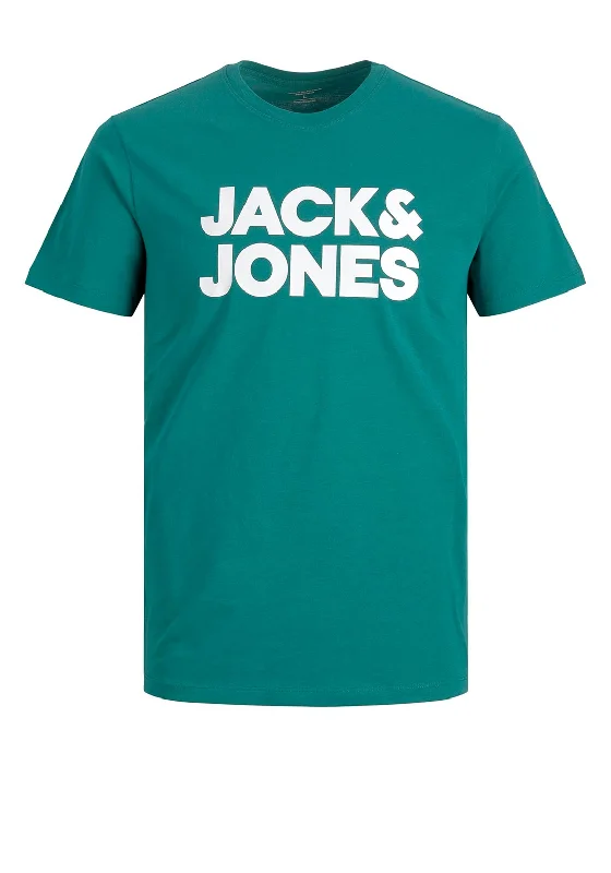 Boat Neck Short Sleeve TopsJack & Jones Boys Corp Logo Short Sleeve Tee, Storm