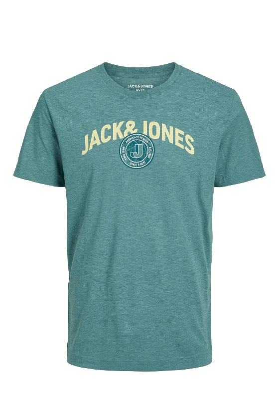 Camping Short Sleeve TopsJack and Jones Mens Short Sleeve Logo T-Shirt, Trellis