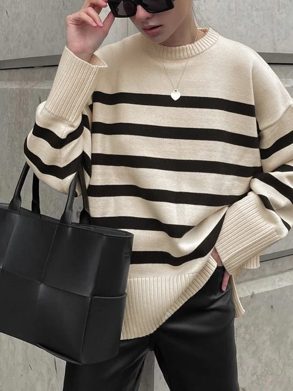 Parisian Stripe SweaterBamboo Knit Tops