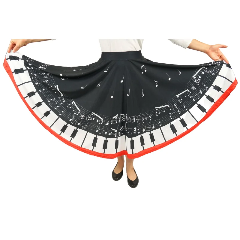 Piano Keys Twirl Skirt [FINAL SALE]Thermal Skirt