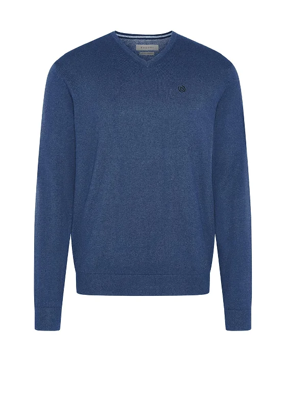 Bugatti V Neck Sweater, MarineVelvet Knit Tops