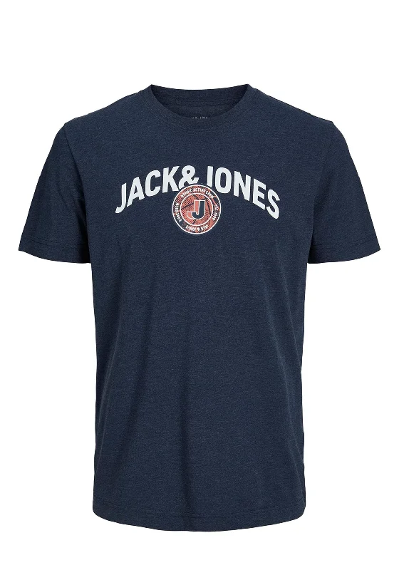 Hunting Short Sleeve TopsJack and Jones Mens Short Sleeve Logo T-Shirt, Navy Blazer