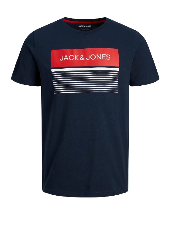 Bamboo Short Sleeve TopsJack & Jones Boy Travis Short Sleeve Tee, Navy Blazer