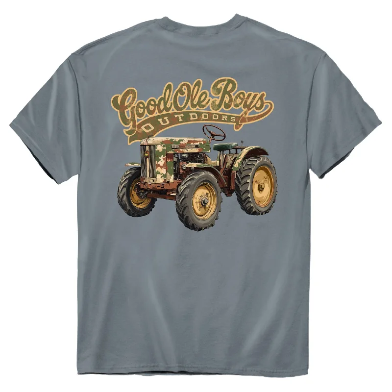 Metallic Short Sleeve TopsCamo Tractor Short Sleeve T-Shirt