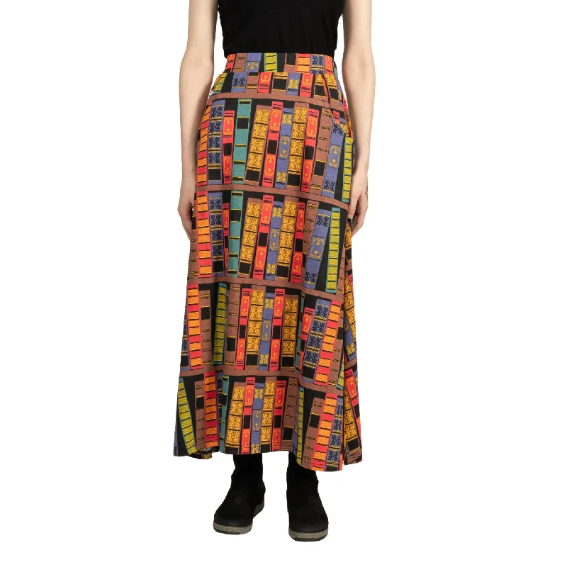 Book Spines Maxi Skirt [FINAL SALE]Pencil Skirt