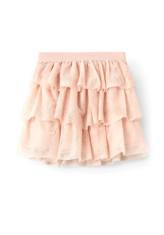 Name It Mini Girl Betrille Tulle Skirt, Sepia RoseBusiness Skirt